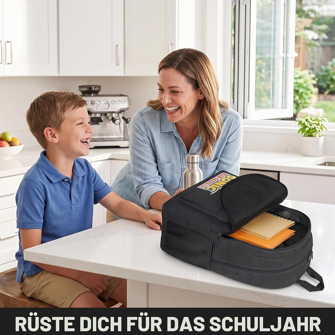 Get Trend Sonic The Hedgehog Rucksack Jungen, 46 x 32 x 16 cm, Verstellbarer Reisetasche für Schule