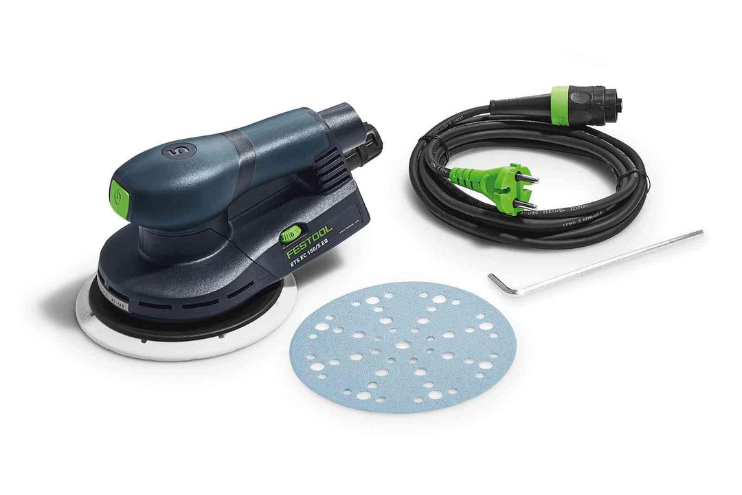 Festool Exzenterschleifer ETS EC 150/5 EQ (mit Schleifteller Ø 150 mm MULTI-JETSTREAM 2 (weich W-HT)