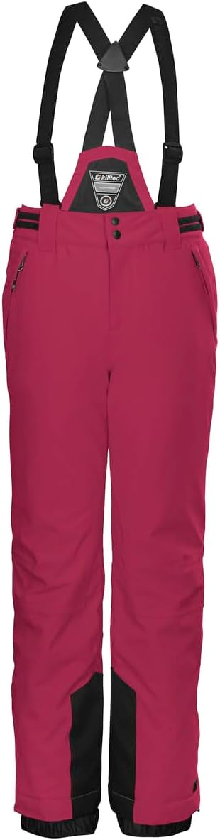 Killtec Mädchen Skihose/Funktionshose mit abzippbarem Latz, Schneefang und Kantenschutz Ksw 77 Grls