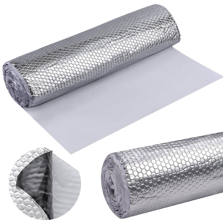 Alubutyl 2.0 mm x 50 cm x 4 m = 2 m² Selbstklebende Alubutyl Anti Dröhn Dämmmatte, Auto Dämmung, Fah