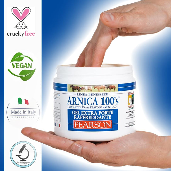 ARNICA 100'S - Arnika für Pferde, kühlendes Gel Extra Forte von Pearson [500ml]. Arnika Gel Forte, C
