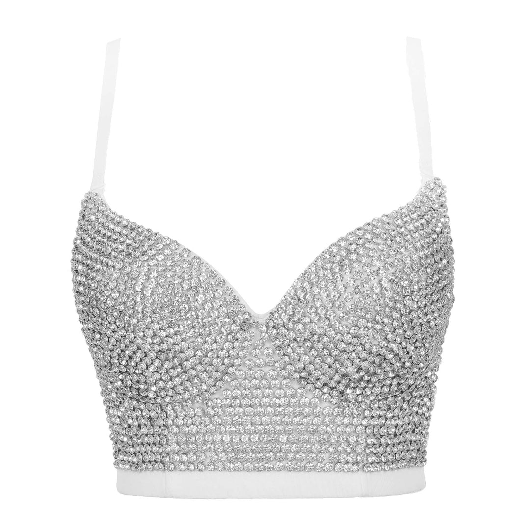 Damen Korsett Bustier BH Dessous Tank Top Trägertop Crop Top Corsage Schlanke Weste 