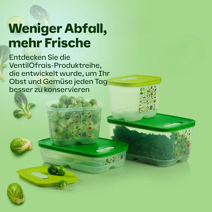 TUPPERWARE Kühlschrank 4,4L dunkelgrün KlimaOase hoch PrimaKlima A183 Klimakönig 10304
