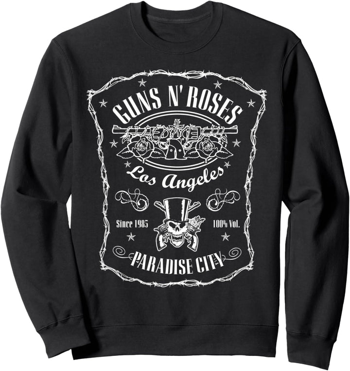 Offizielles Guns N' Roses Paradise Label Sweatshirt