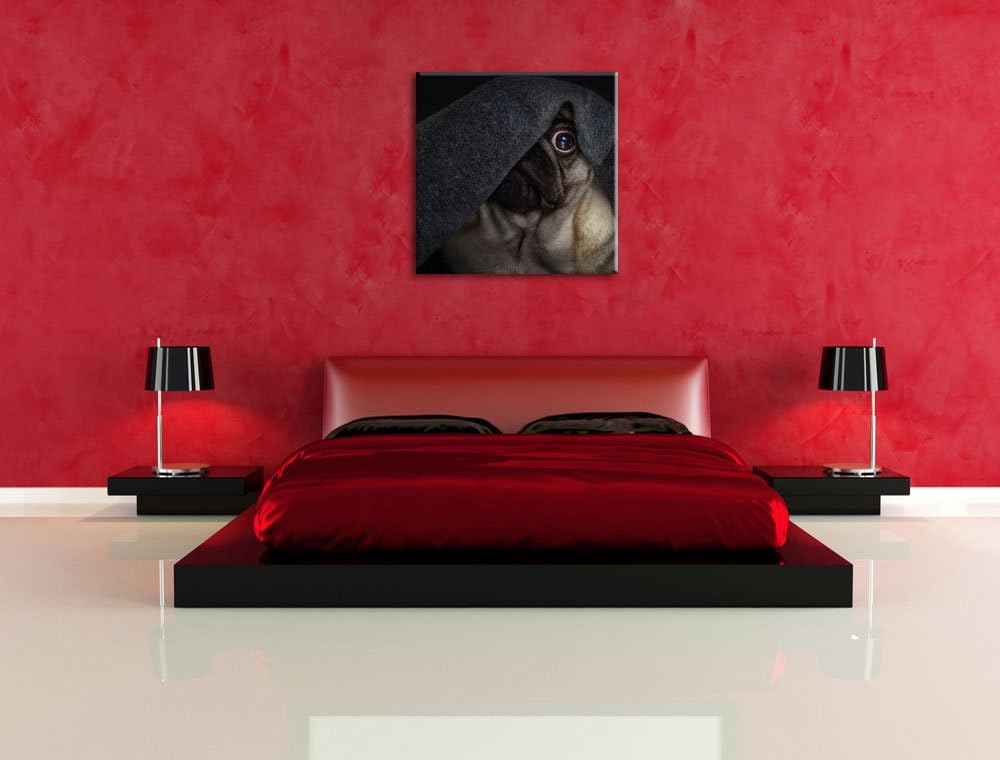Süsser Lustiger Mobs Decke, Format: 70x70 auf Leinwand, XXL riesige Bilder fertig gerahmt mit Keilra