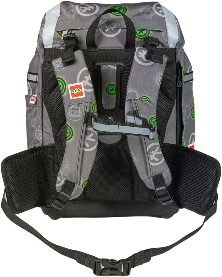 Familando Lego Ninjago Schulranzen Set 5tlg. Nielsen Schulrucksack 1. Klasse mit Federmappe und Spor