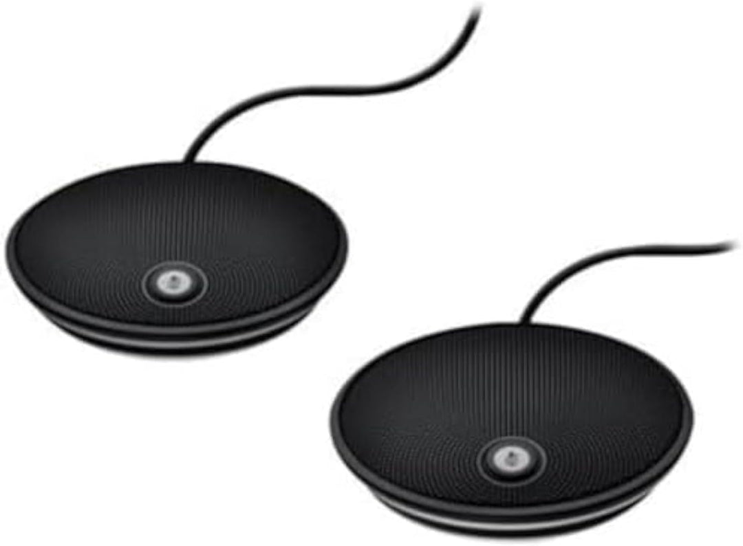 Logitech Group Erweiterungs-Mikrofone, 2x Zusatzmikrofone für 20 Meeting-Teilnehmer, Bluetooth, Stum
