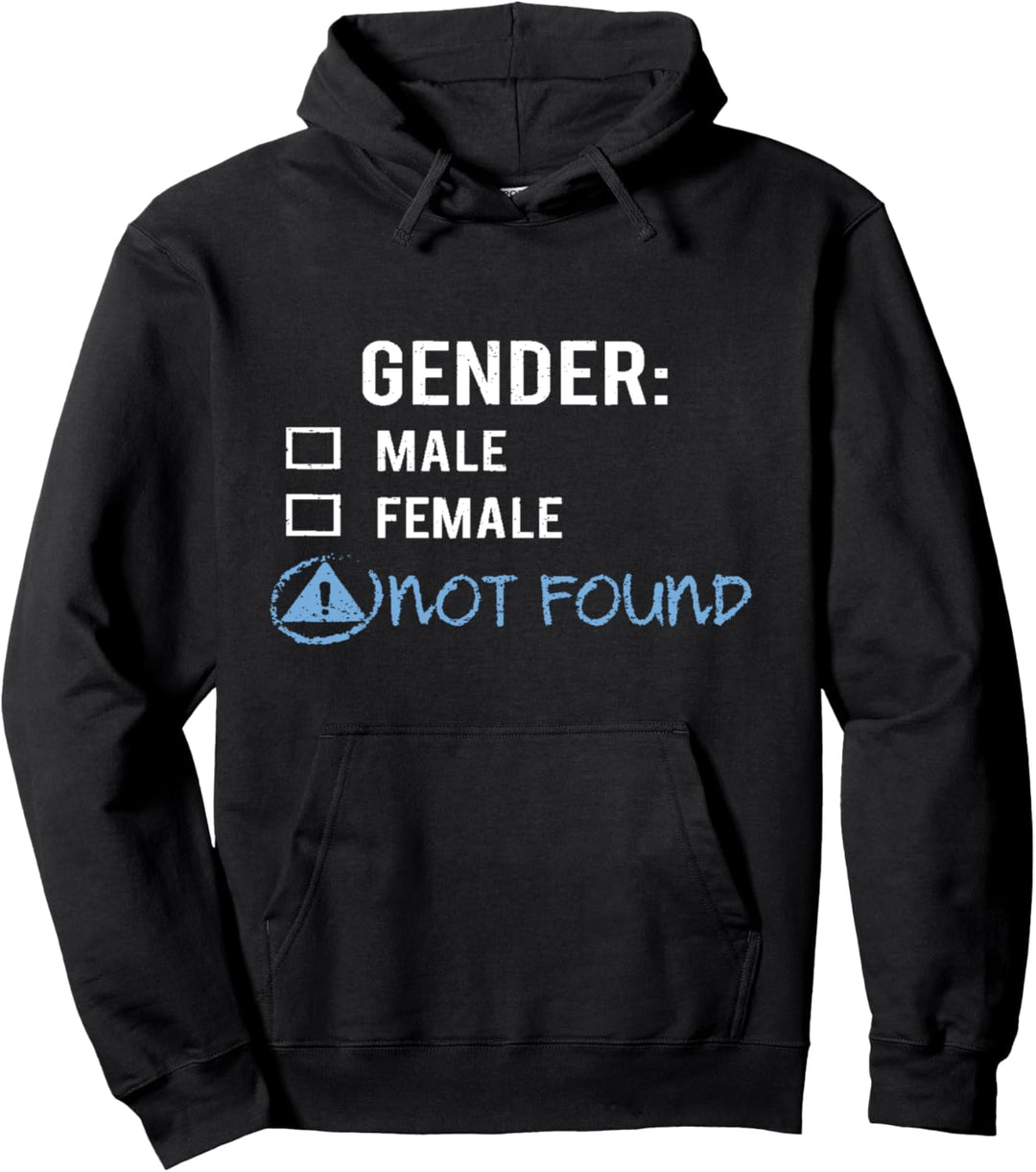 Bisexual Gay Queer Trans LGBTQ Male Female Gender Not Found Pullover Hoodie