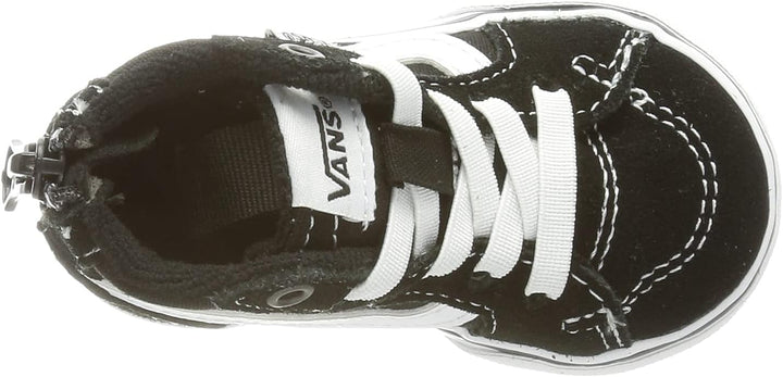 Vans Unisex Kinder Filmore Hi Zip Suede/Canvas Sneaker 18.5 EU Suede Canvas Black White, 18.5 EU Sue