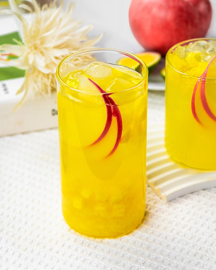 LUXU Trinkgläser, 540 ml, dünne Highball-Gläser, 4 Stück, transparent, hohe Glasbecher für Wasser, S