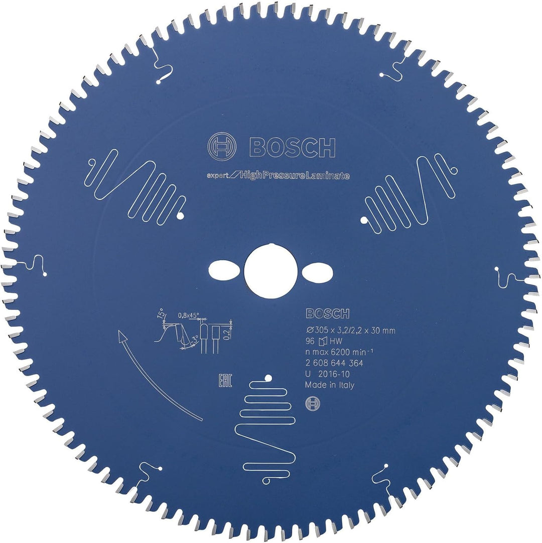 Bosch Professional 1x Kreissägeblatt Expert for High-Pressure Laminate (für Hochdrucklaminat, Sägebl