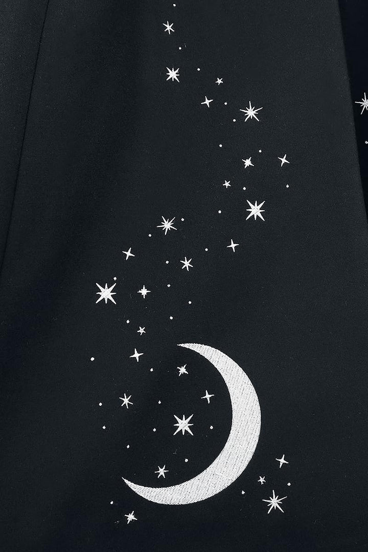 Hell Bunny Interstellar Coat Frauen Mantel schwarz S Schwarz, S Schwarz