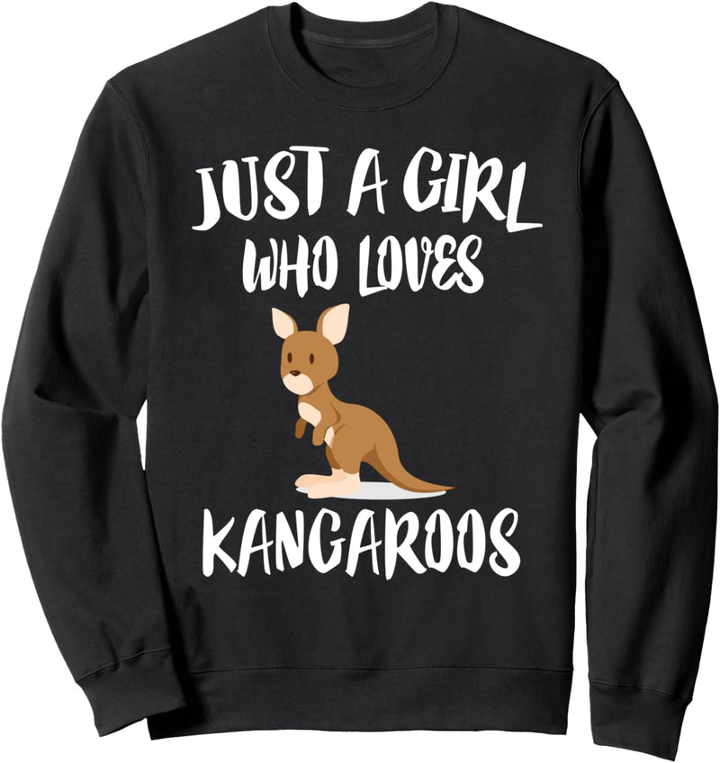 Just A Girl Who Loves Kangaroos Animal Sweatshirt