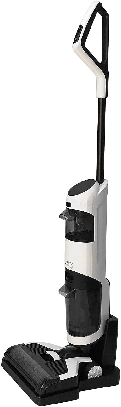 Sichler Haushaltsgeräte Staubsauger: High Power 2in1-Boden-Wischsauger mit Akku, OLED-Display, 17 kP