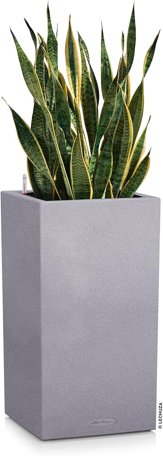 Lechuza Komplett-Set für Garten, grau, 40 x 40 x 76 cm, 13620 40x40x76 cm Steingrau, 40x40x76 cm Ste