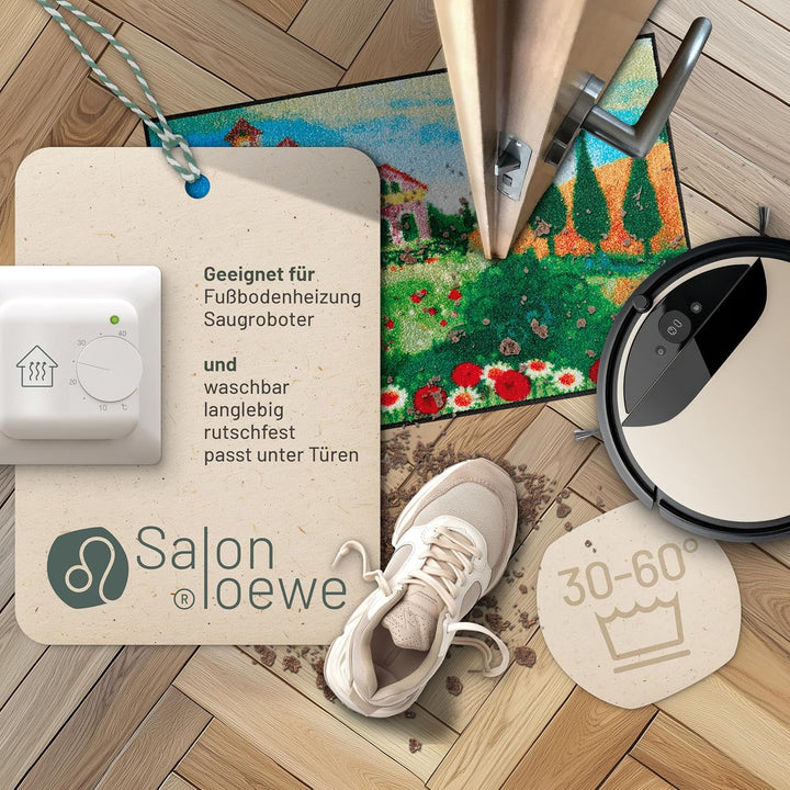 Salonloewe Rosina Wachtmeister Fussmatte Bella Vista 50x75 cm Eingangs-Matte Fussabtreter Katzen bun
