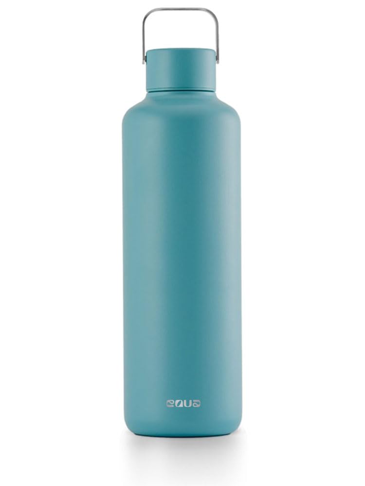 EQUA Timeless Trinkflasche, Edelstahl, 1000ml, BPA-frei, auslaufsicher, haltbar, multifunktional, Wa