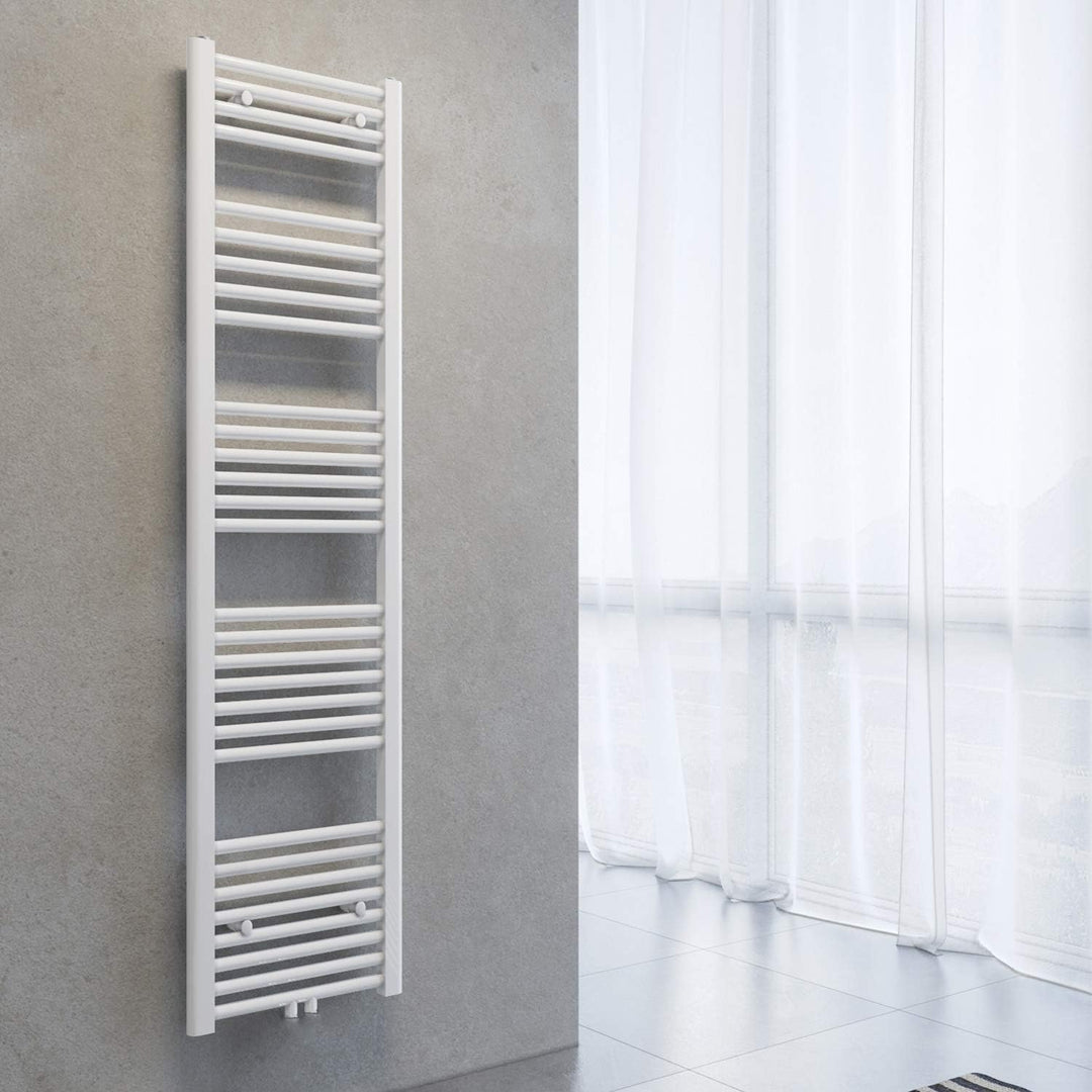 SONNI Handtuchtrockner Heizkörper Bad Mittelanschluss Handtuchwärmer Badheizkörper Weiss Gerade 40 *
