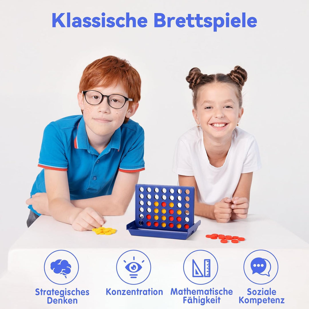 Pup Go 8er Pack 4 in Einer Reihe Brettspiel Kinder 3 4 5 6 7 8 9 10 + Jahre, Reise- und Gesellschaft