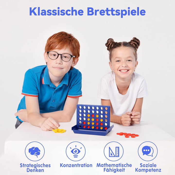 Pup Go 8er Pack 4 in Einer Reihe Brettspiel Kinder 3 4 5 6 7 8 9 10 + Jahre, Reise- und Gesellschaft