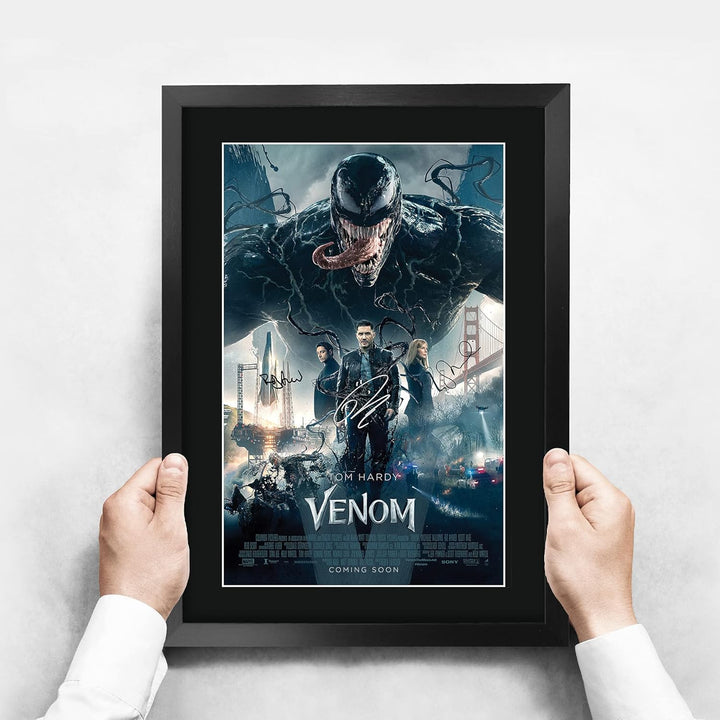 HWC Trading Venom Die Darsteller Tom Hardy Riz Ahmed Geschenke Printed Poster Autogramm Bild für Fil