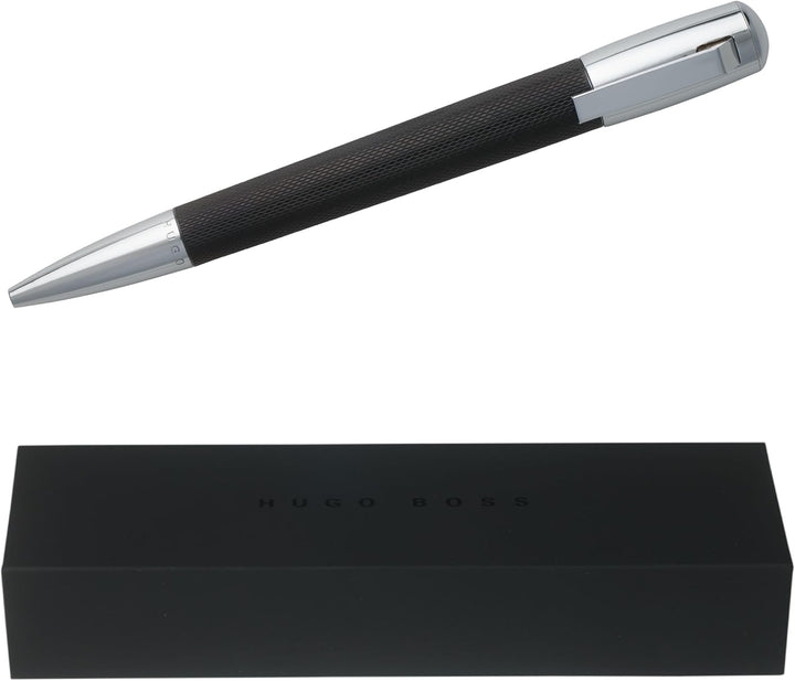 Kugelschreiber Pure Black Kugelschreiber Chrom Schwarz, Kugelschreiber Chrom Schwarz