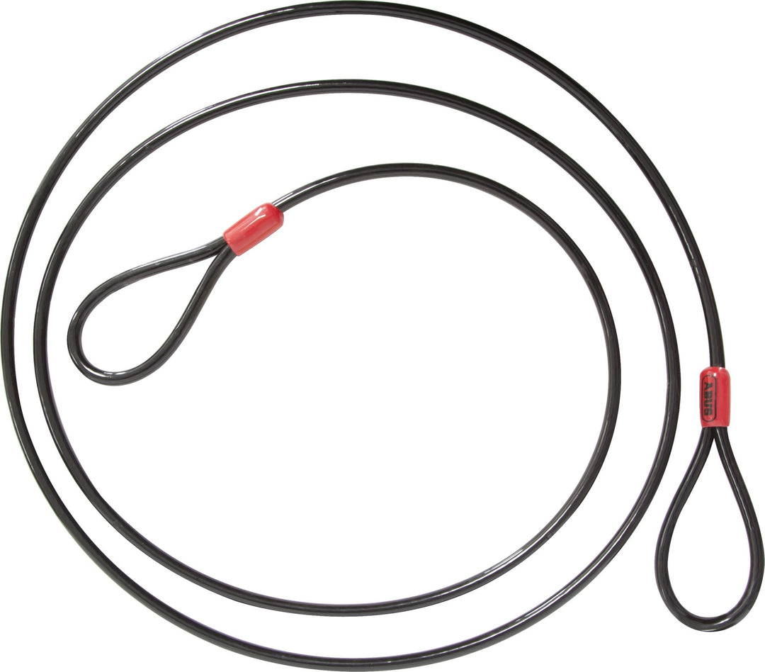 ABUS Schlaufenkabel Cobra 12 - Stahlseil mit Kunststoff ummantelt - Sicherung für Fahrrad- und Motor