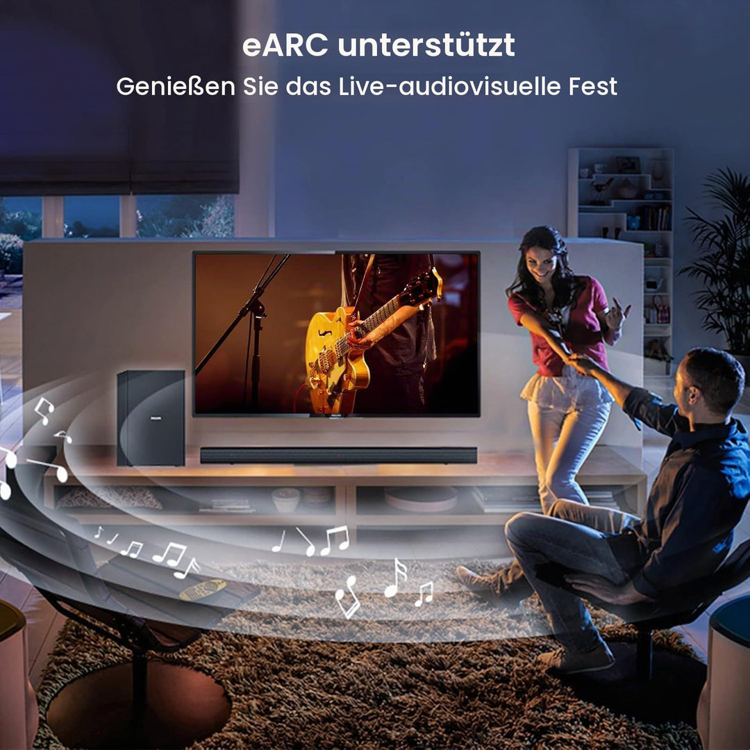 FIBBR 8K HDMI Glasfaserkabel 2M, 48Gbps 8K HDMI 2.1 Kabel/AOC Unterstützung 8K@60Hz, 4K@120Hz/144Hz