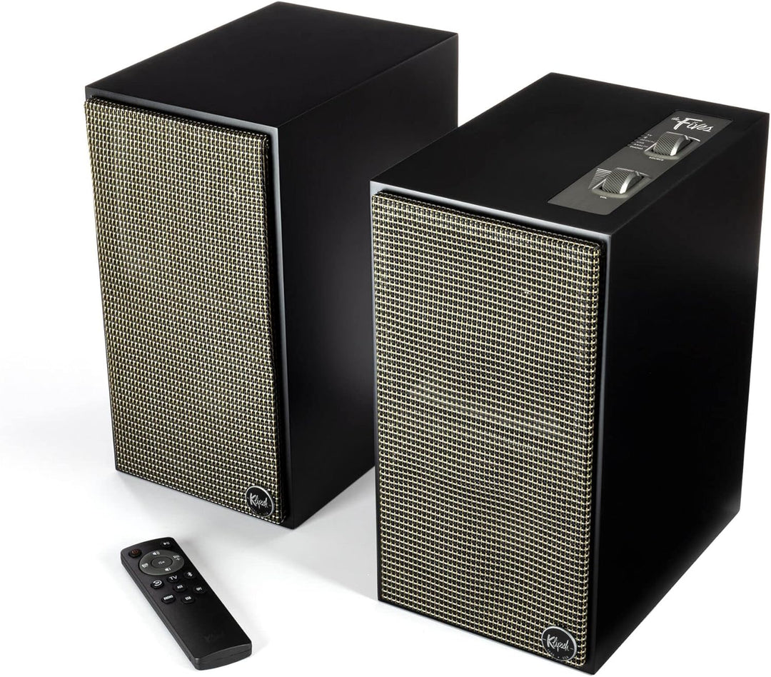 Klipsch The Fives Aktivlautsprecher (Paar) - Titanium LTS Belüfteter Hochtöner, Bluetooth Wireless V
