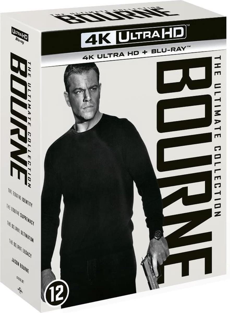 Bourne-L'intégrale 5 Films [4K Ultra-HD] [Blu-Ray], Blu-ray