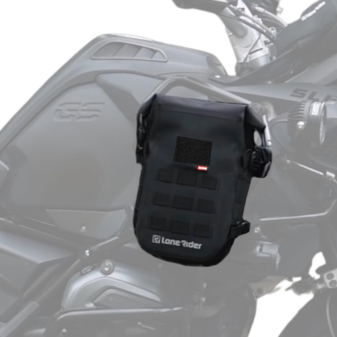 Lonerider MiniBag 6L wasserdichte Motorrad-Sturzbügeltasche – mit Hypalon MOLLE-System, Gated G-Hake