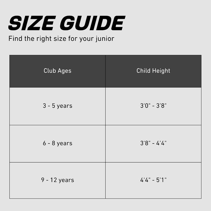 Markantes Junior-Golfschläger-Set für Linkshänder im Alter von 3 bis 5 Jahren (Höhe 90 bis 90 cm), n