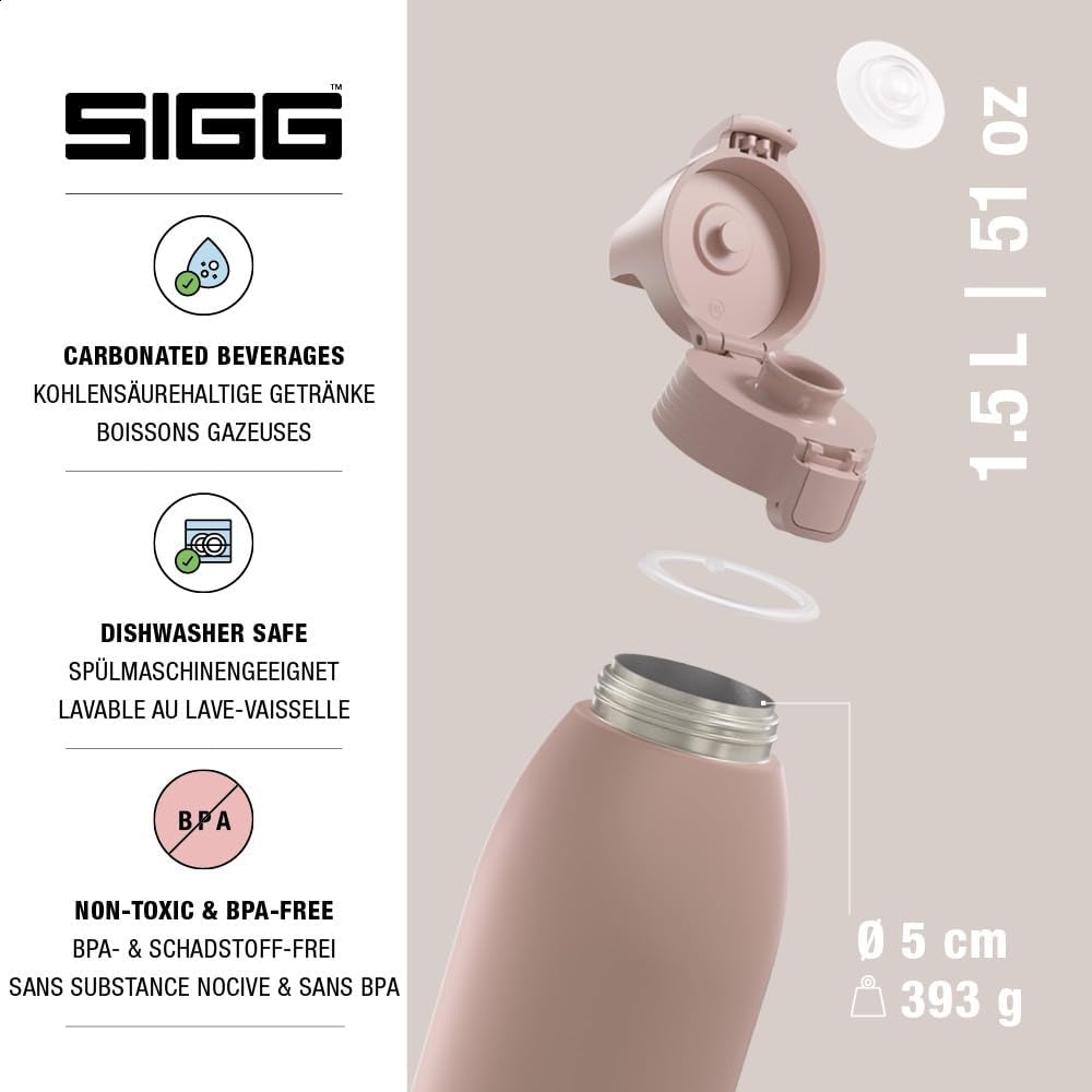 SIGG - Isolierte Trinkflasche - Thermosflasche Shield Therm One Dusk - kohlensäurehaltige Getränke -