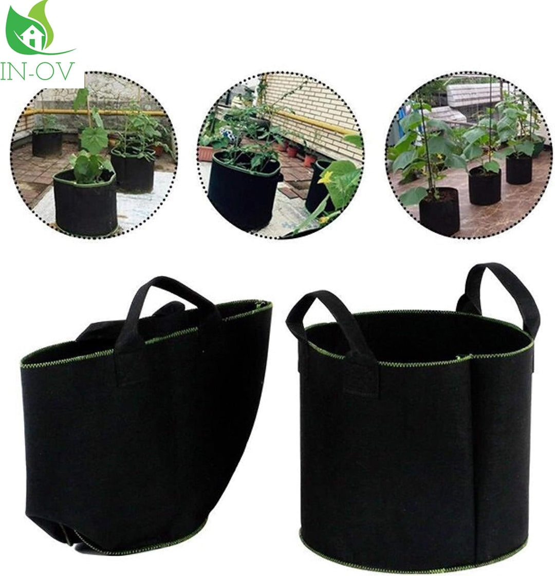 5 Pflanztasche, Blumentöpfe aus Stoff, für Pflanzen, Blumentopf, pflanzsack , pflanztopf, pflanzkart