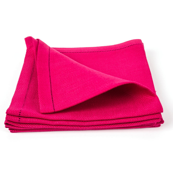 LinenMe Emilia X4 Servietten, 45,7 x 45,7 cm Pink