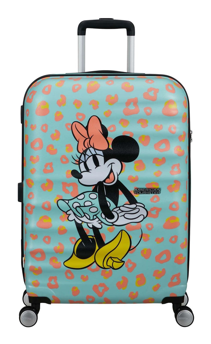 American Tourister Wavebreaker Disney FL - Spinner M, Koffer, 67 cm, 64 L, Mehrfarbig (Minnie Pastel