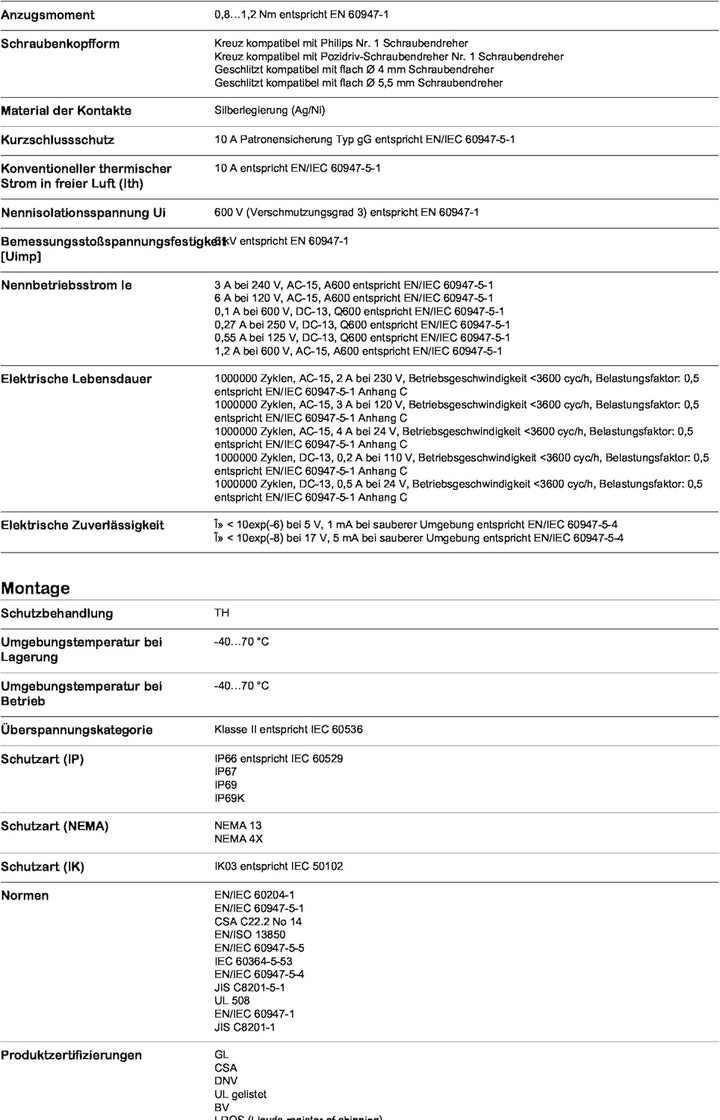 Schneider Electric - Harmony, Pilzdrucktaster NOT-AUS, rastend, Drehentriegelung, 2Ö, XB5AS8444 Kuns