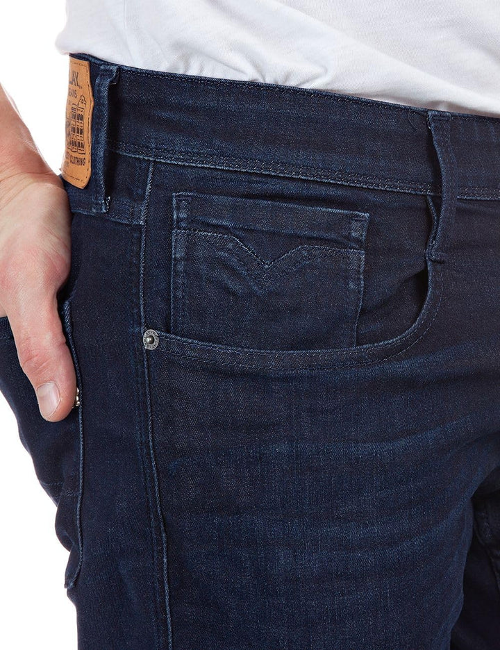 Replay Herren Jeans Anbass Slim-Fit mit Power Stretch 29W / 30L Blu (Blu Scuro 781), 29W / 30L Blu (