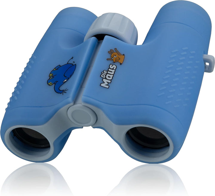 DieMaus 6x21 Kinderfernglas mit Beutel - Robustes und leichtes Fernglas für kleine Entdecker blau, b
