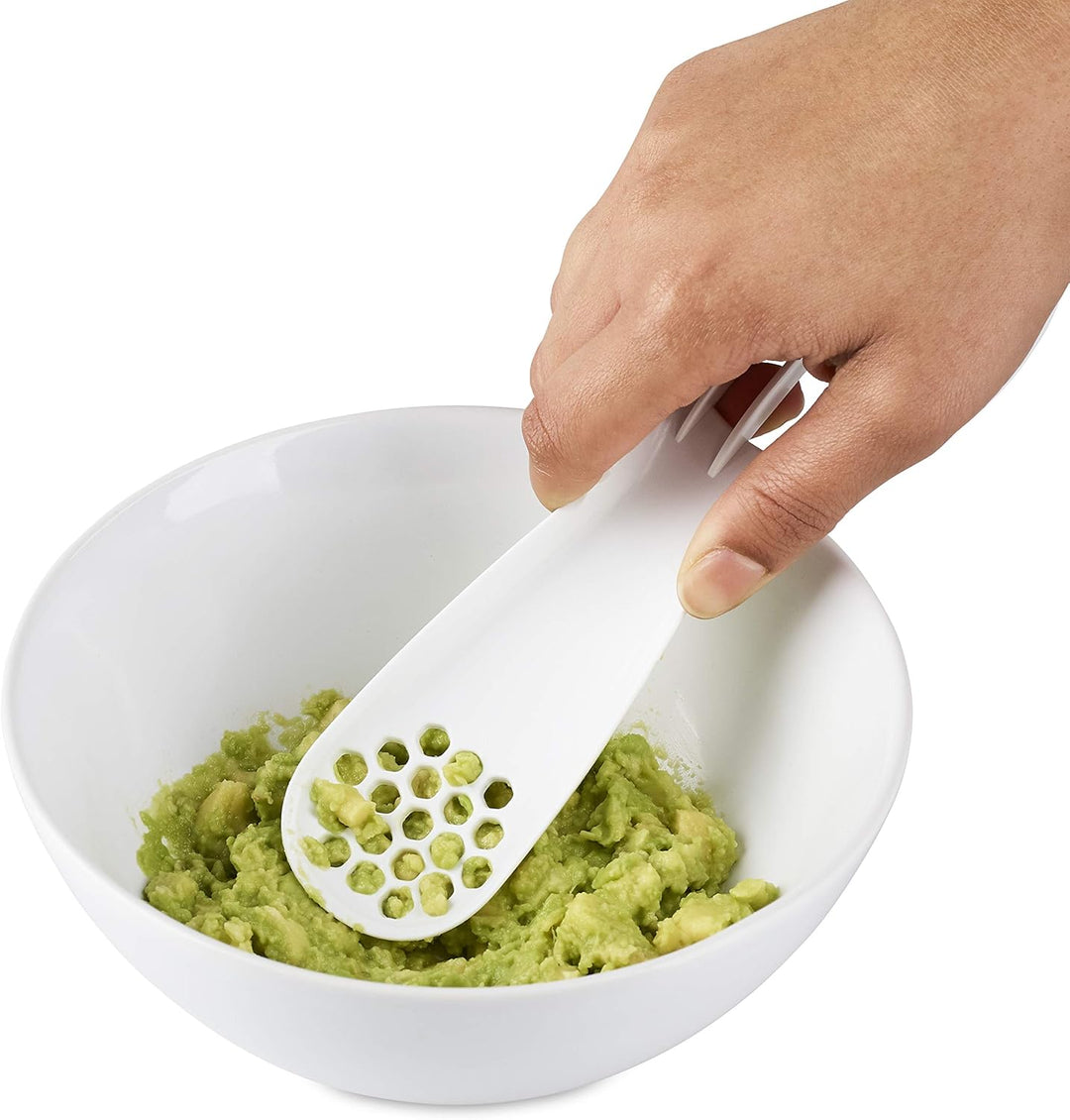 Zyliss E910050 Avocado Schneider, Weiss/Grau, Avocado-Entkerner und-Schneider Kochutensilien, 5 Jahr