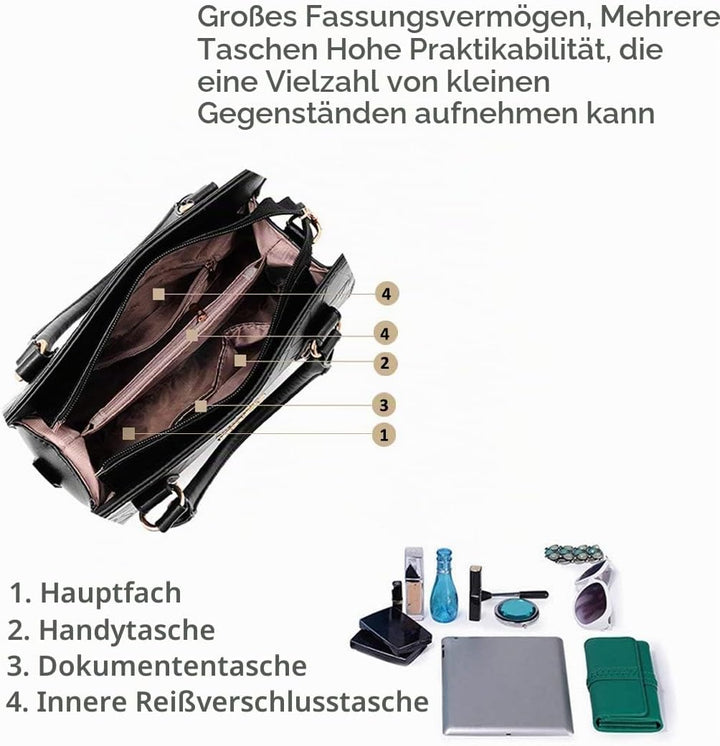 NICOLE&amp;DORIS Damen Handtaschen Umhängetasche Damenhandtaschen Henkeltaschen Schultertaschen Crossbod