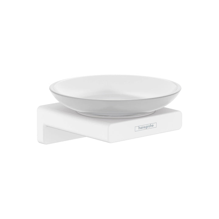 hansgrohe Seifenschale AddStoris, Seifenablage, Mattweiss Mattweiss Schale, Mattweiss Schale