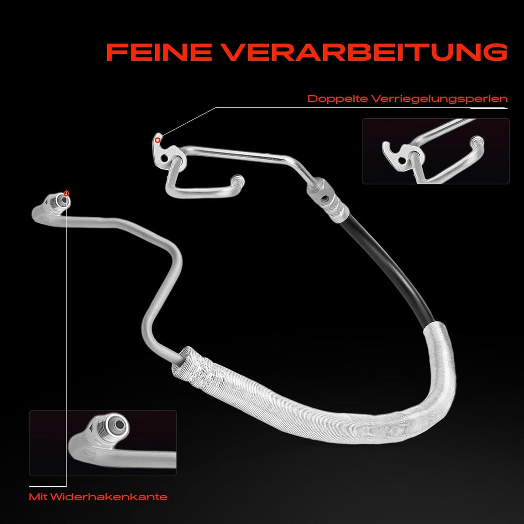 Frankberg Servolenkung Schlauch Benzin Kompatibel mit Fiesta V JD JH 1.2L-1.6L 2004-2008 Fusion JU 1