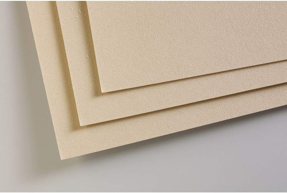 Clairefontaine 96166C Packung (mit 5 Zeichenbögen Pastelmat, 50 x 70 cm, 360 g, ideal für Trockentec