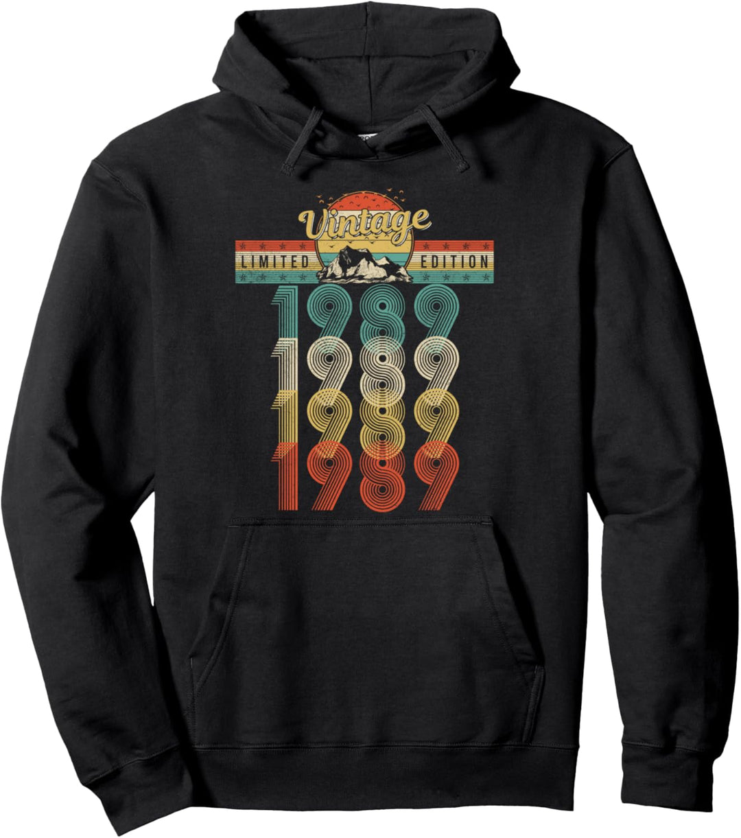 Geburtstag Jahrgang 1989 Retro Vintage Geburtsjahr 1989 Pullover Hoodie