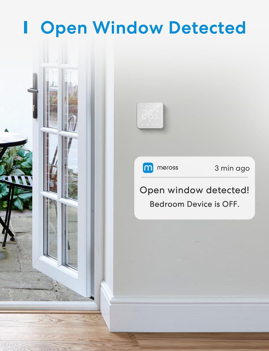 Meross Smart Elektrische Thermostat, Fussbodenheizung WLAN Raumthermostat kompatibel mit HomeKit, Al