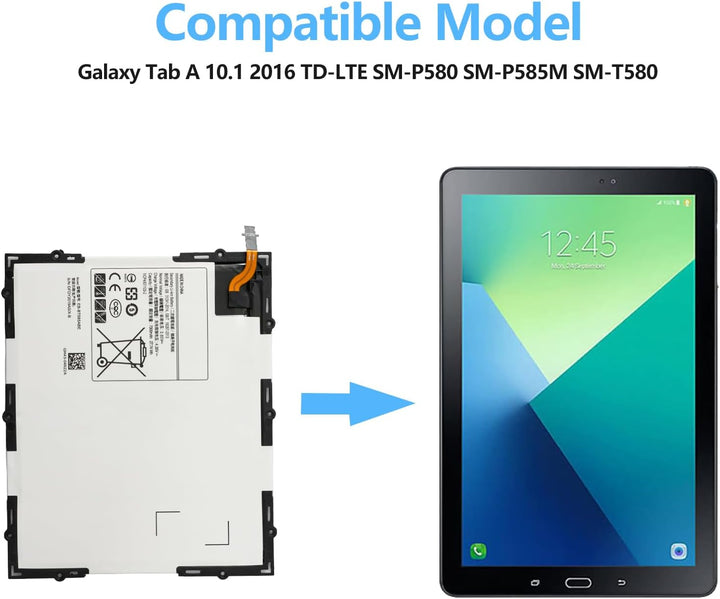 Oyomba EB-BT585ABE EB-BT585ABA Tablet-Laptop-Akku Galaxy Tab A 10.1 Zoll 2016 SM-T580 SM-T585 SM-T58