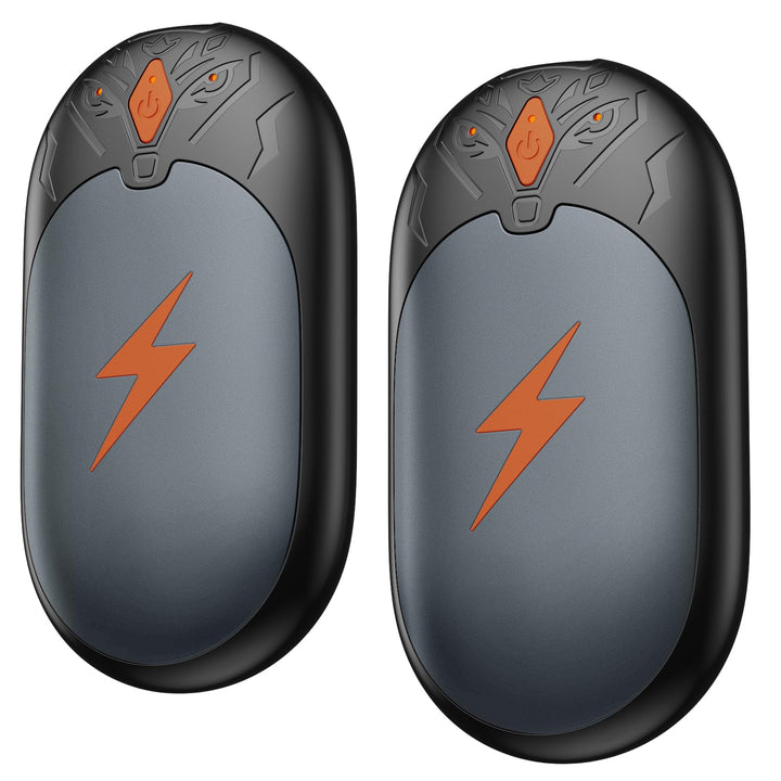 Handwärmer Elektrisch 2 Pack, Ultraleicht Taschenwärmer Wiederaufladbar, Tragbare Heizung 8000mAh, 3