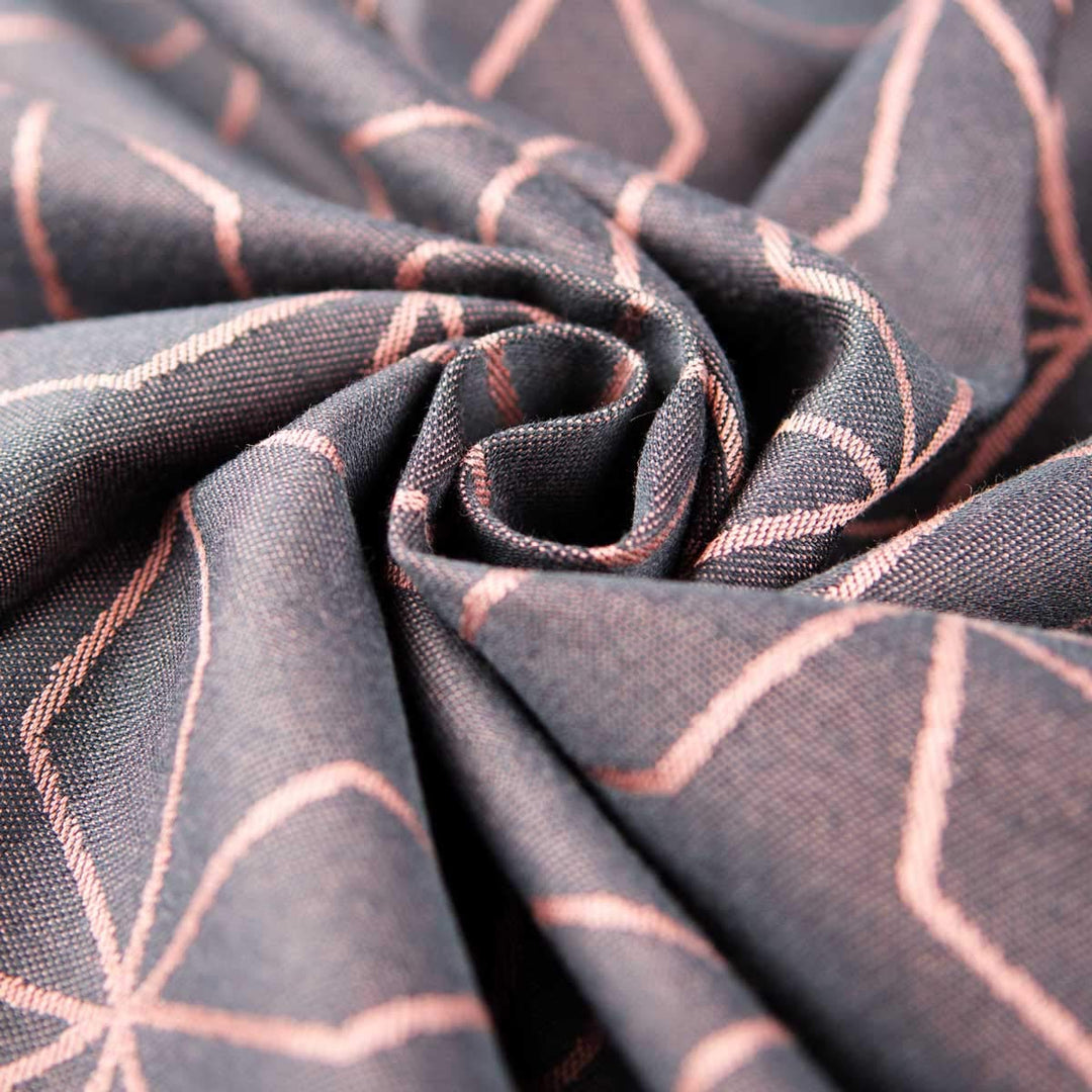 Hoppediz Ring-Sling, Baby-Tragetuch ab Geburt, 100 % kbA-Baumwolle, Design Malmö rose, Malmö rose