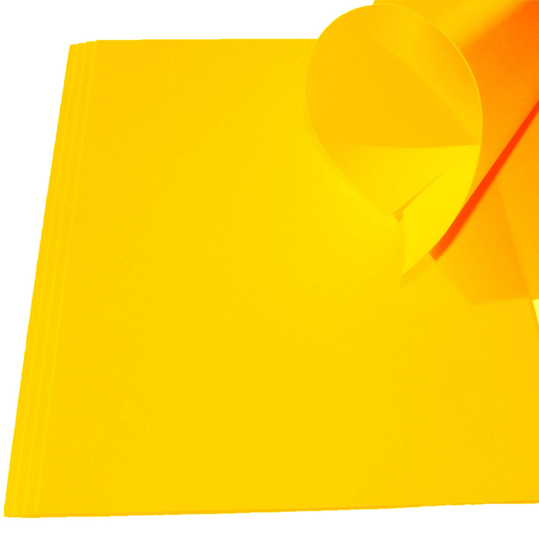 50 Blatt Ton-Bastel-Karton DIN A4 240g/m² goldgelb dickes Ton-Papier 210x297mm super zum Basteln - k